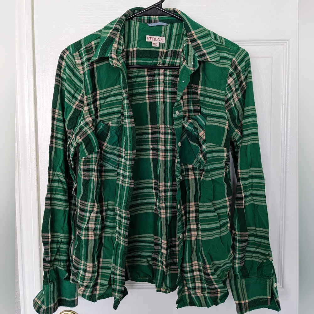 Green Plaid Shirt